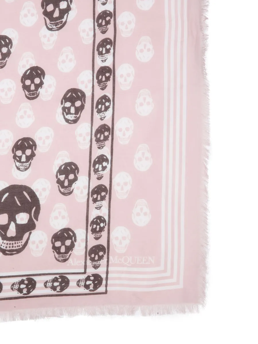 Alexander McQueen Allover Skull Printed Scarf