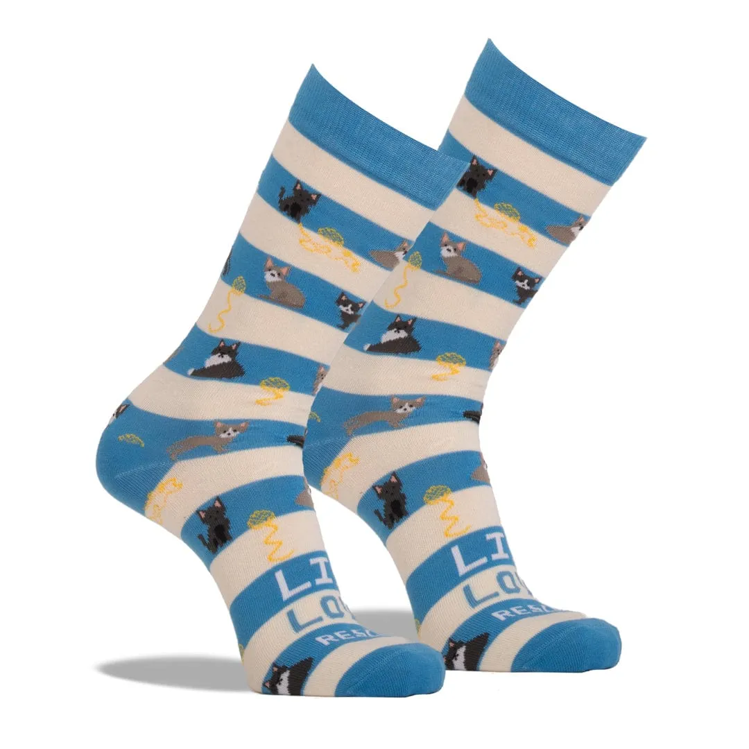 Animal Rescue Cat Stripes Socks