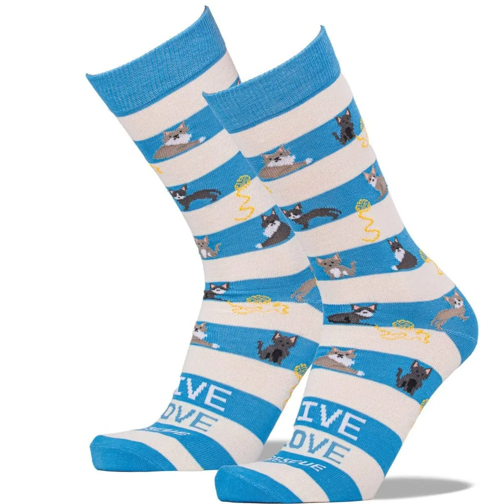 Animal Rescue Cat Stripes Socks