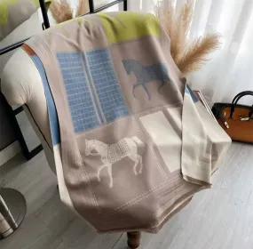Blue Lime Classic Equestrian Scarf/Shawl