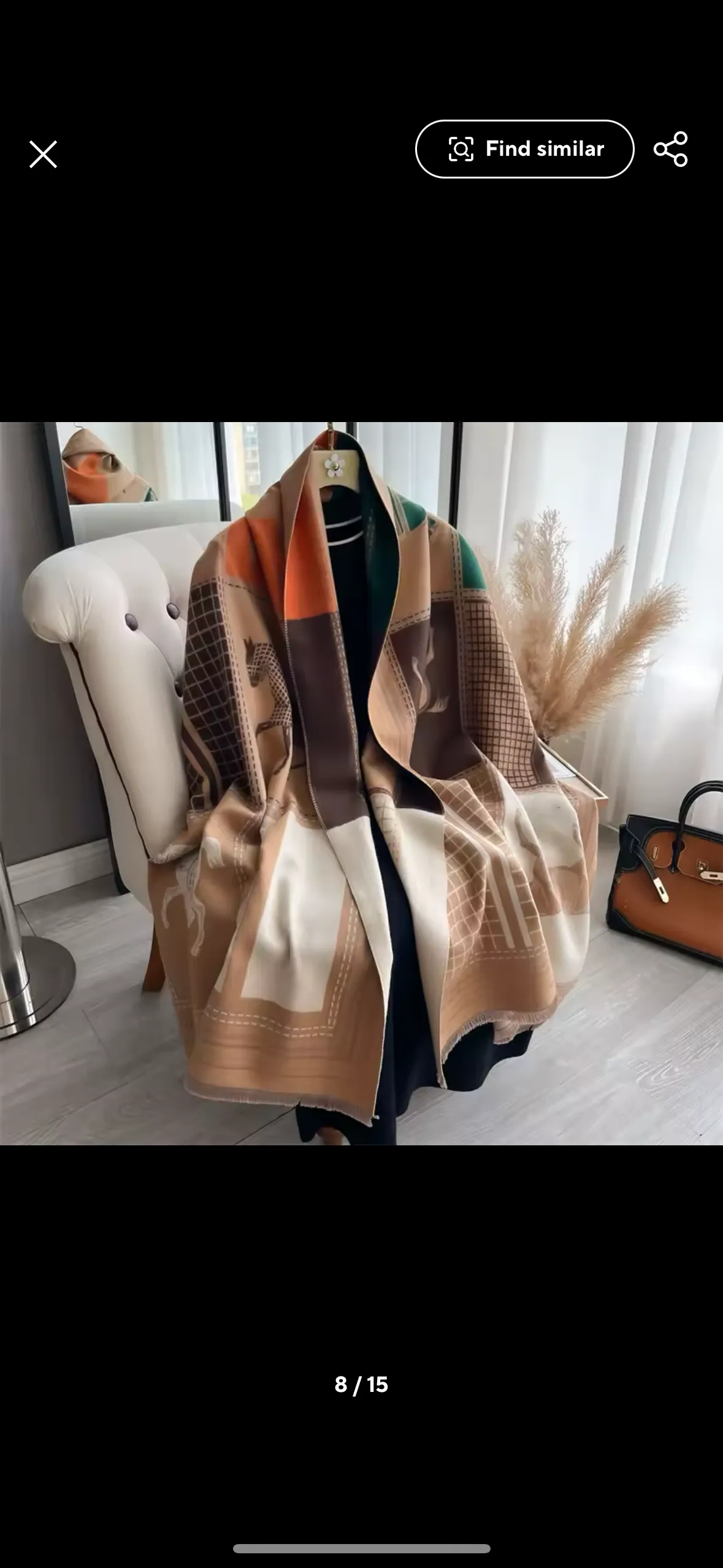 Caramel Classic Equestrian Scarf/Shawl