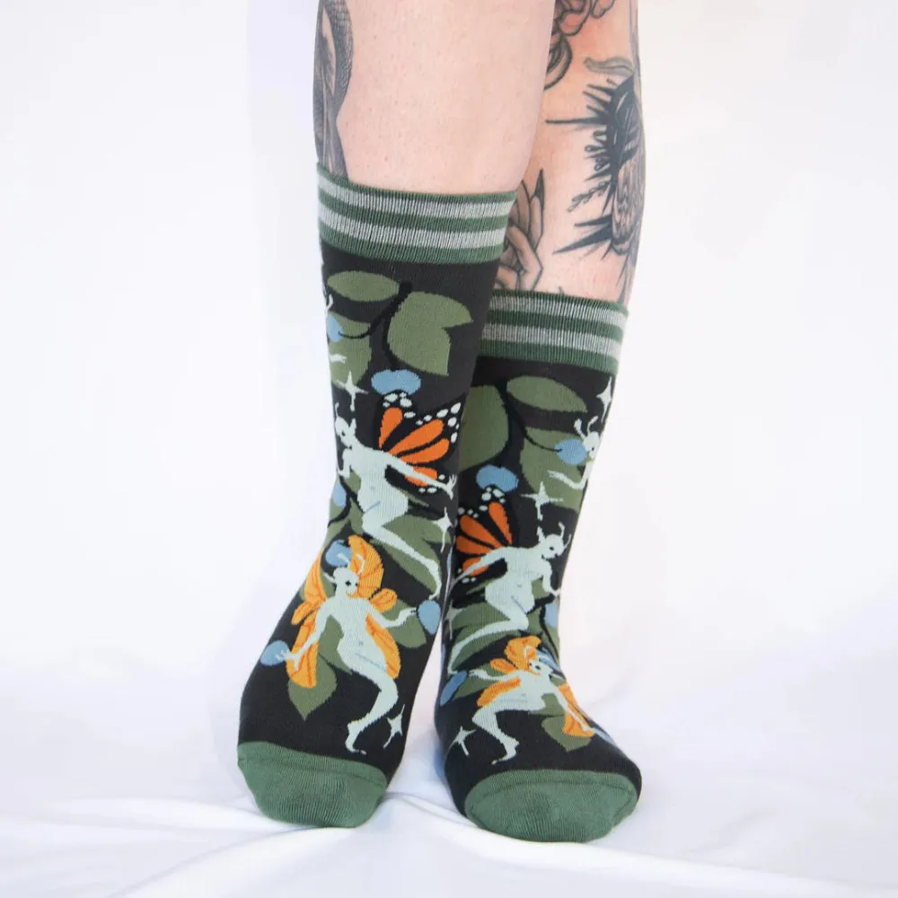 Fanciful Fairies Crew Socks