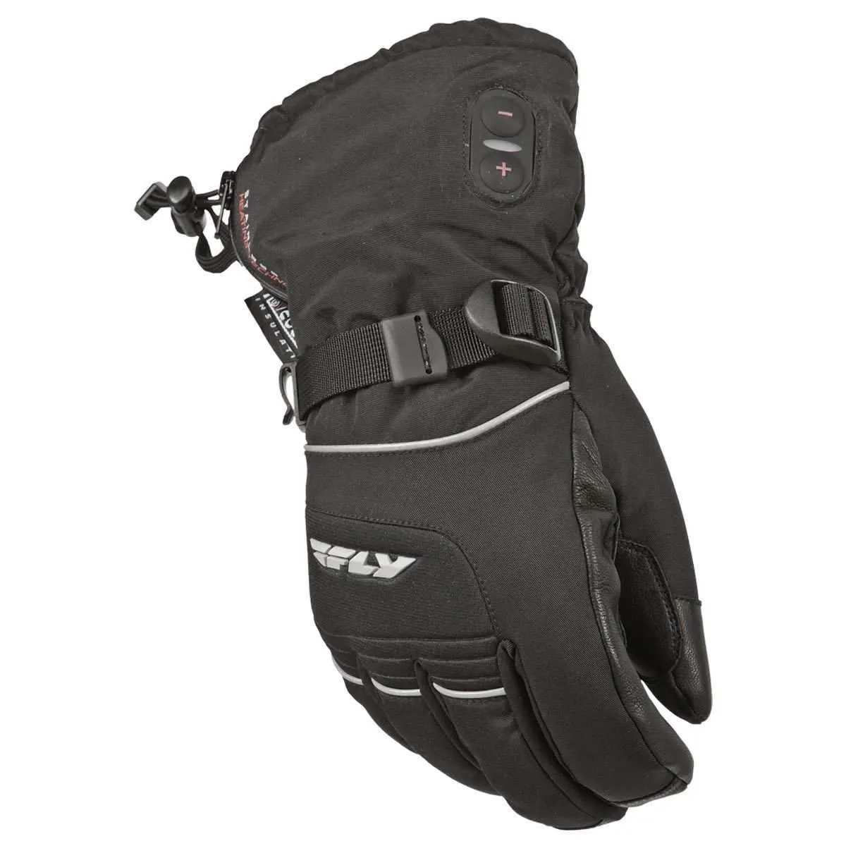 Fly Racing Ignitor Men's Black Battery Heated Snowmobile Gloves