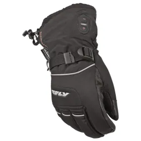 Fly Racing Ignitor Men's Black Battery Heated Snowmobile Gloves