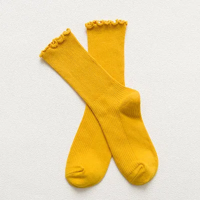 Japanese Harajuku candy-colored Heap Socks