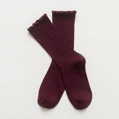 Japanese Harajuku candy-colored Heap Socks