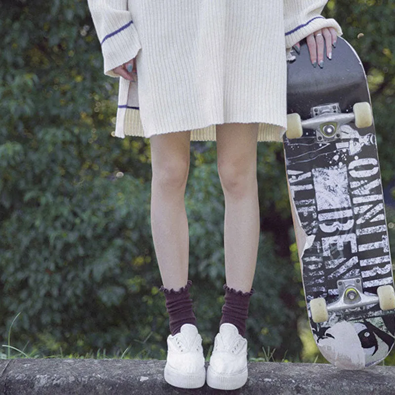 Japanese Harajuku candy-colored Heap Socks