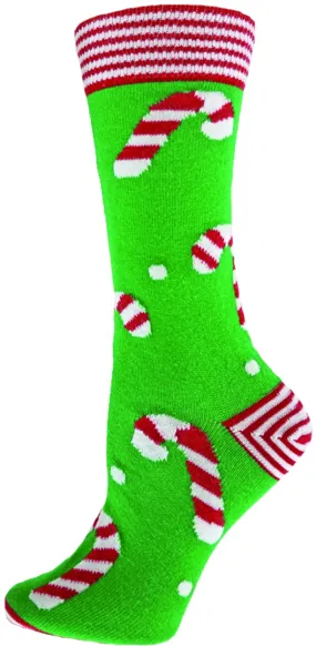 Merry Candy Cane Socks (Women's)