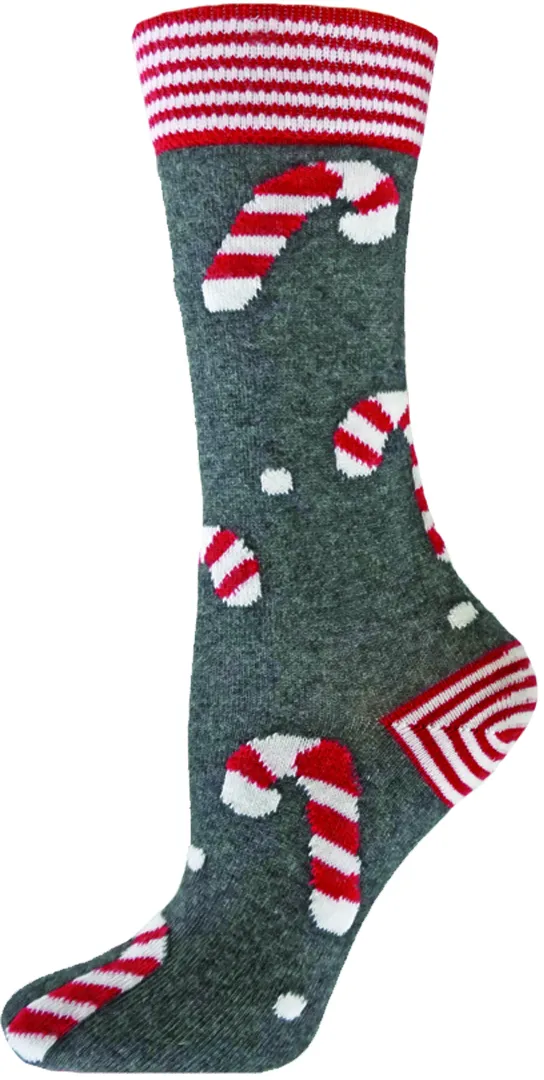 Merry Candy Cane Socks (Women's)