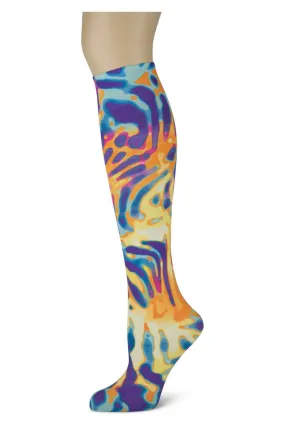 Multi Jungle Opaque Knee Highs (Women's)