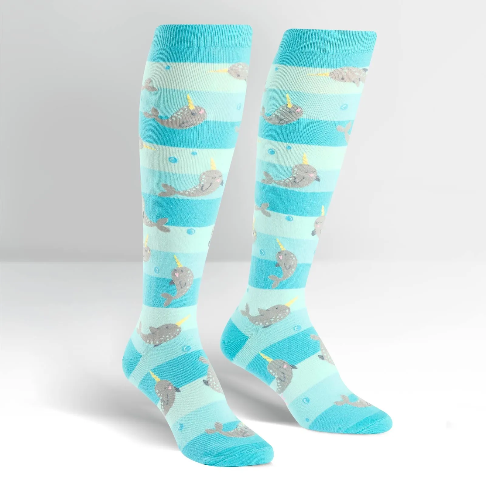Narwhals Unicorns Of The Sea Knee High Socks (Women's)