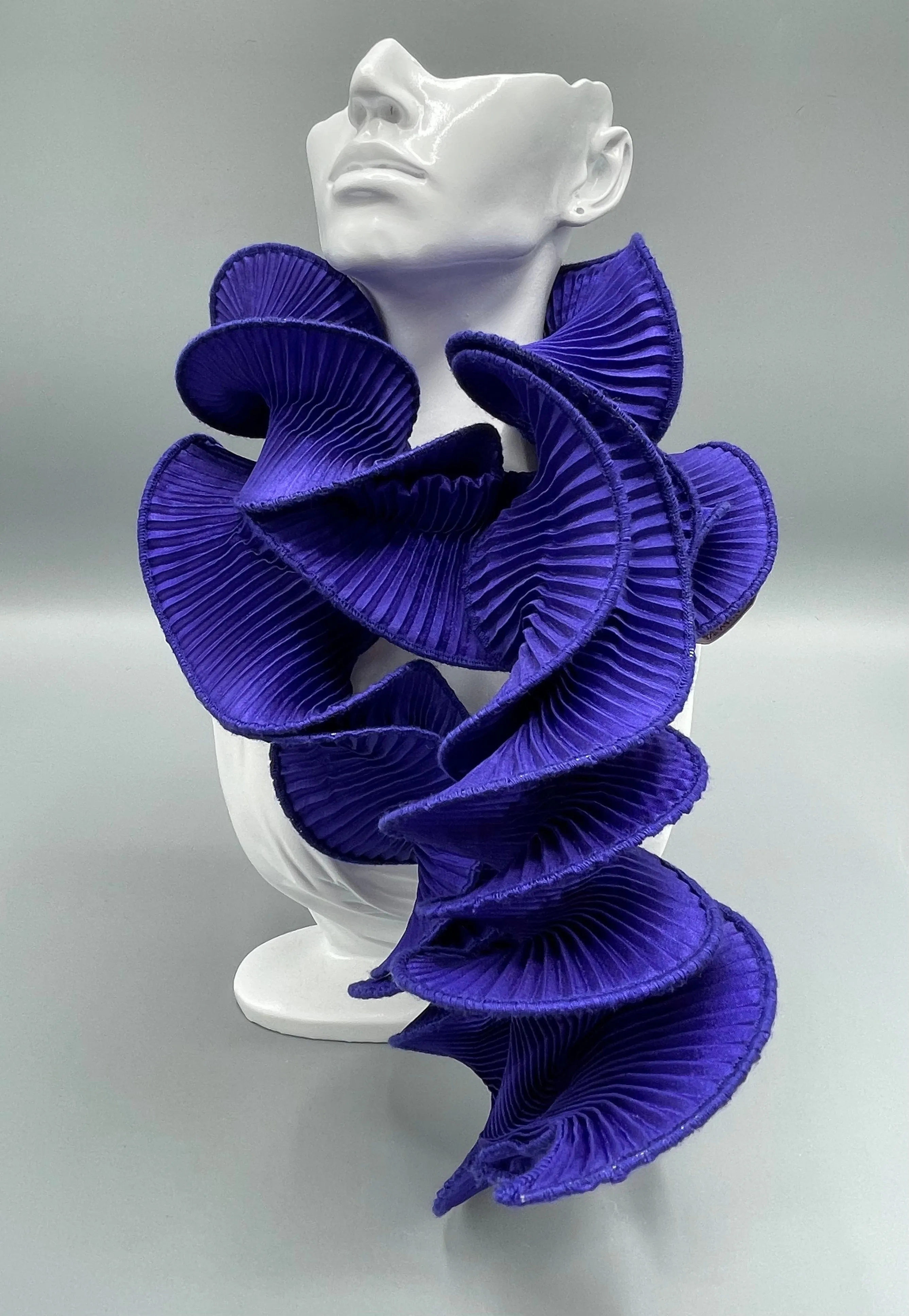 Nawal Gebreel Handmade Scarf Purple