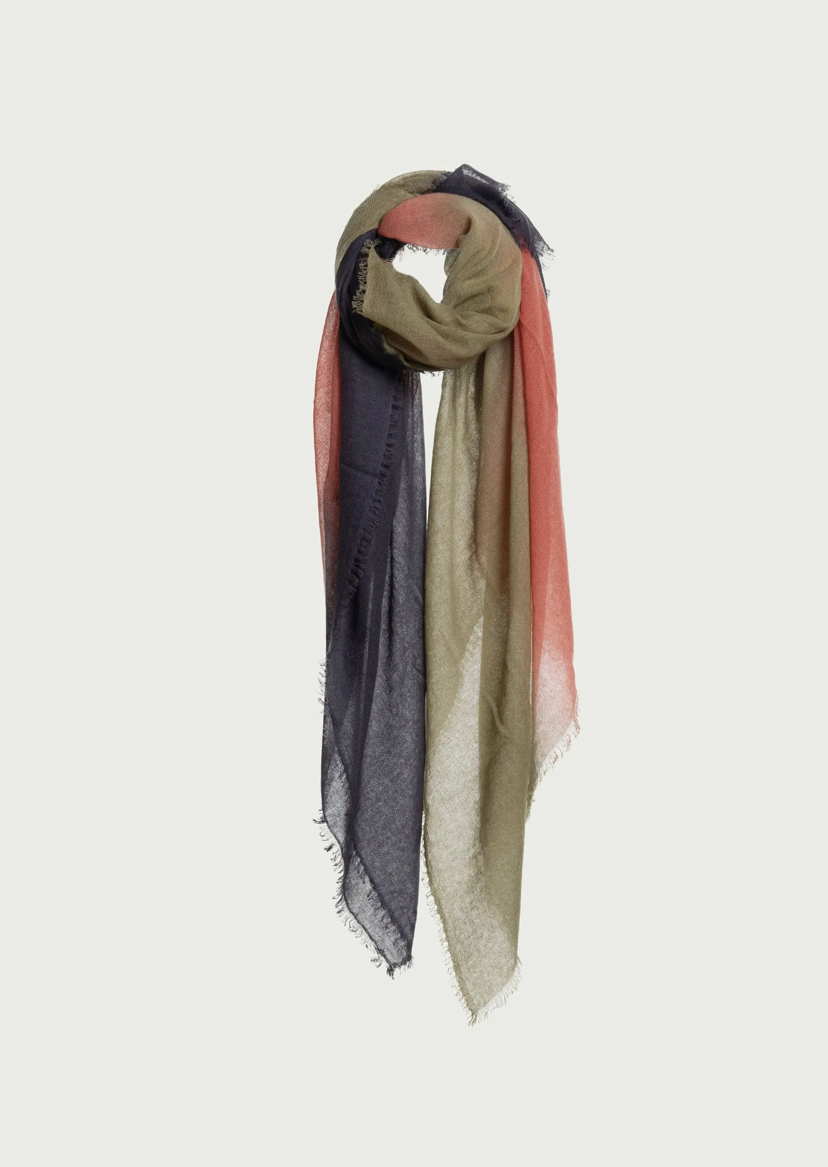 SOHO DEGRADEE SHAWL ( BABY CASHMERE ) - Uniform & Sandalwood & Olive