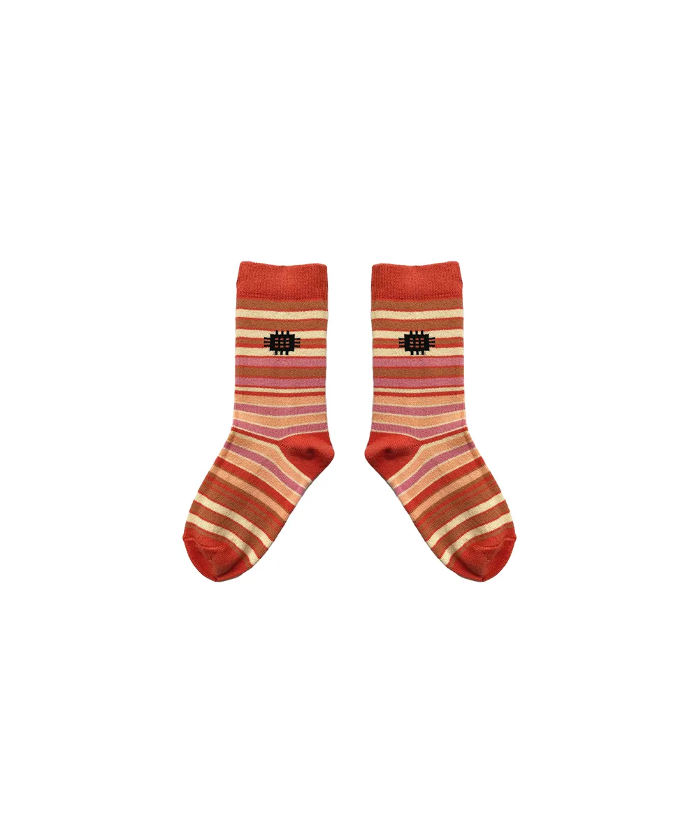 Solva Short Socks - Rose Garden Stripe