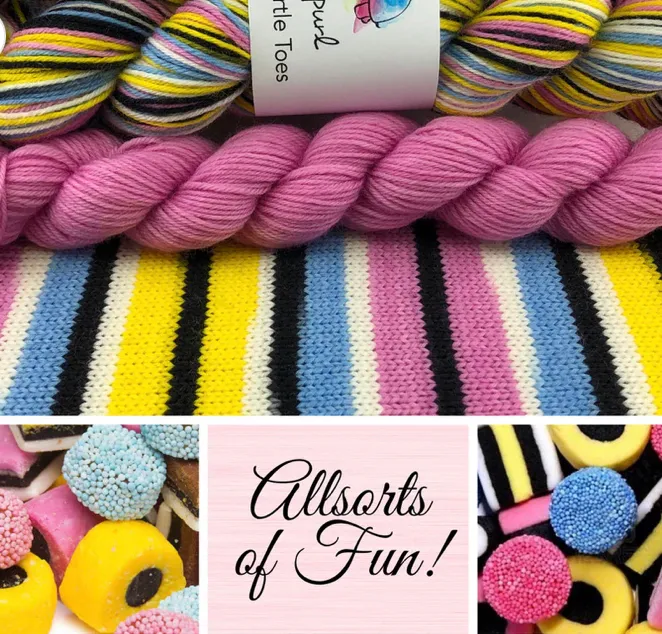 Turtlepurl Yarns - Striped Turtle Toes