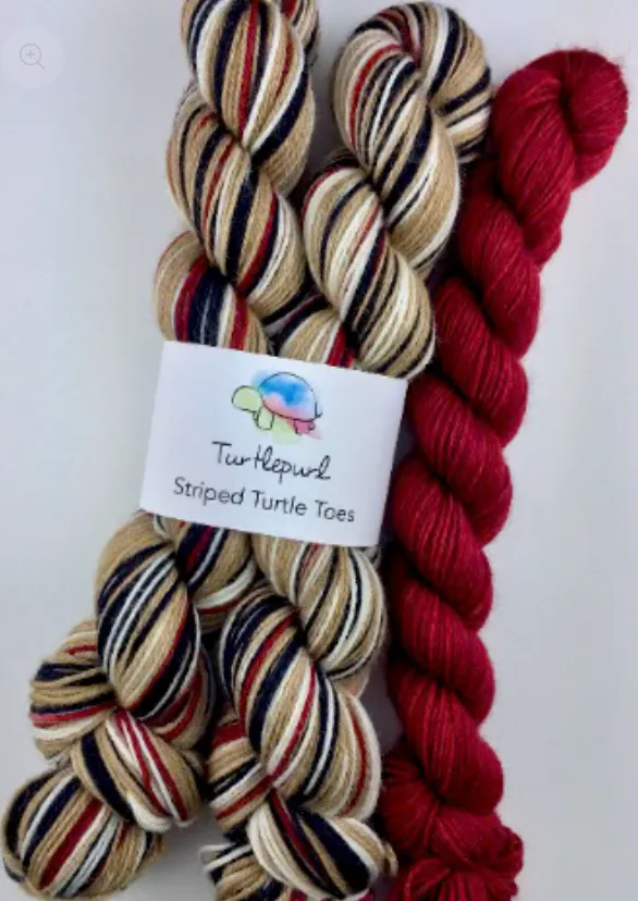 Turtlepurl Yarns - Striped Turtle Toes